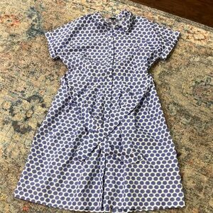 Talbots Blue and White Patterned Dress